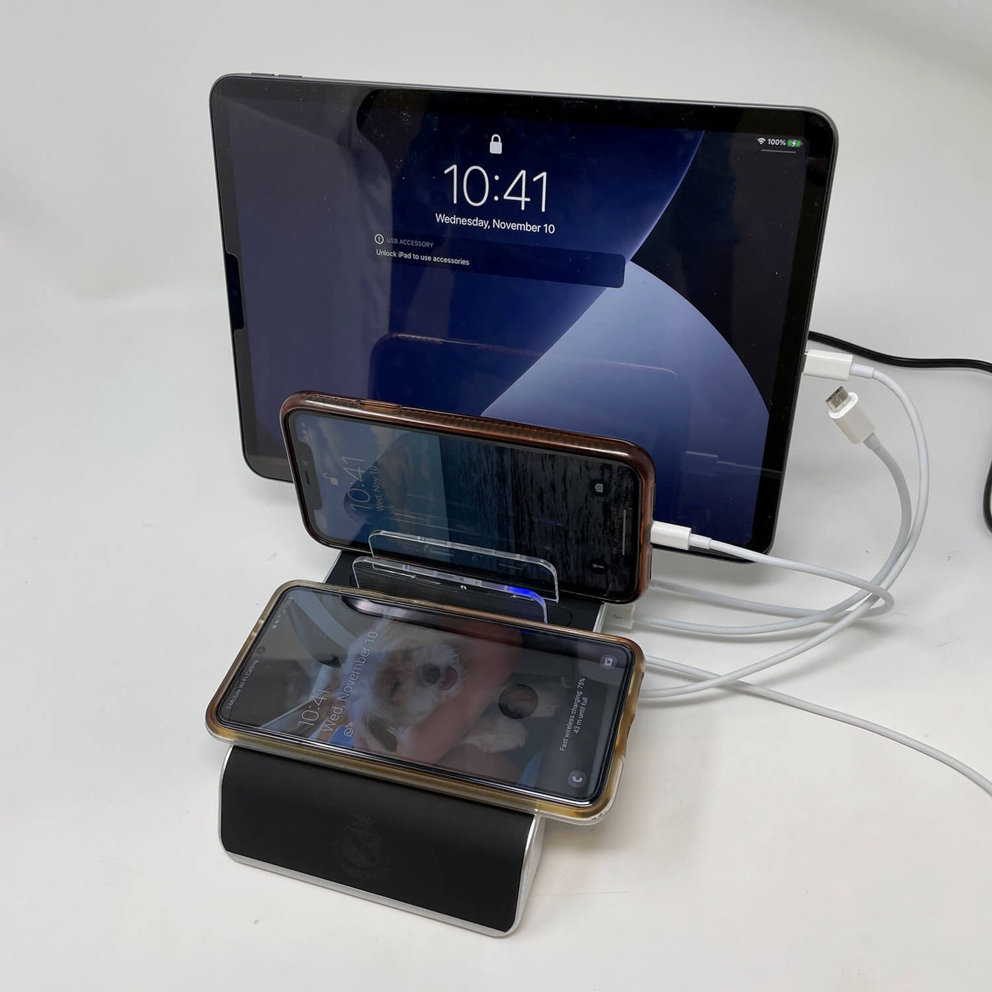 BBTEK Qi Wireless 5-Port Charging Dock